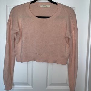 Pink crop top sweater
